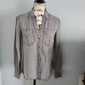 Express Boyfriend Western Button down shirt